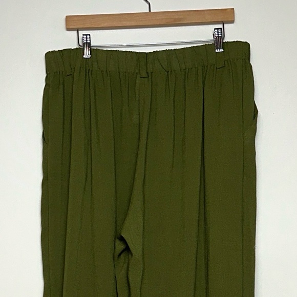 NWT Halara High Waisted Wide Leg Flowy Palazzo Casual Linen-Feel Pants - Picture 8 of 11